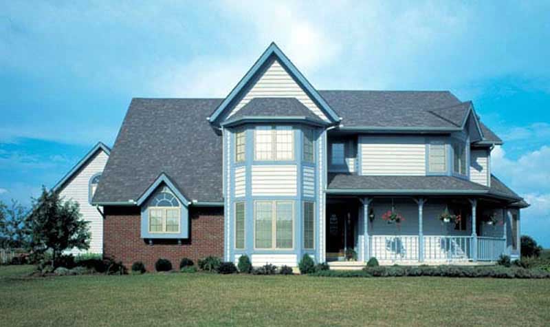 Rear View of this 4-Bedroom, 2541 Sq Ft Plan - 131-1177