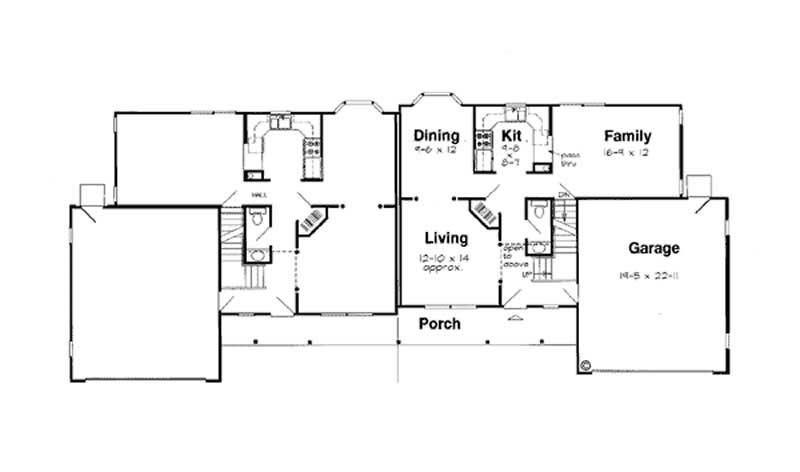 Floor Plan First Story of Multi-Unit Plan #131-1178