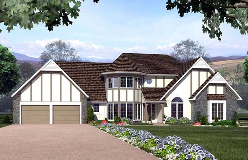 Front View of this 1-Bedroom, 2176 Sq Ft Plan - 131-1194