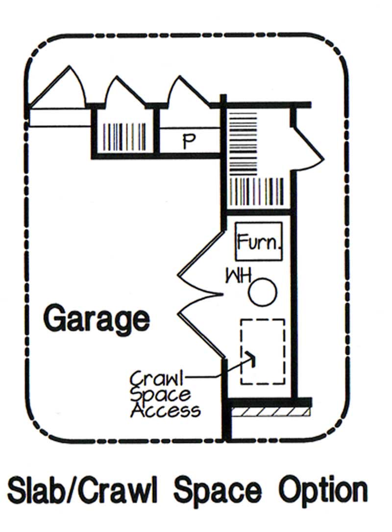 Main Level of Ranch Plan #131-1203