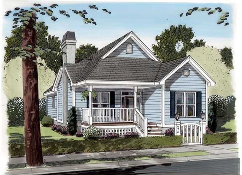 Home Plan Front Elevation of this 3-Bedroom,1451 Sq Ft Plan -131-1220