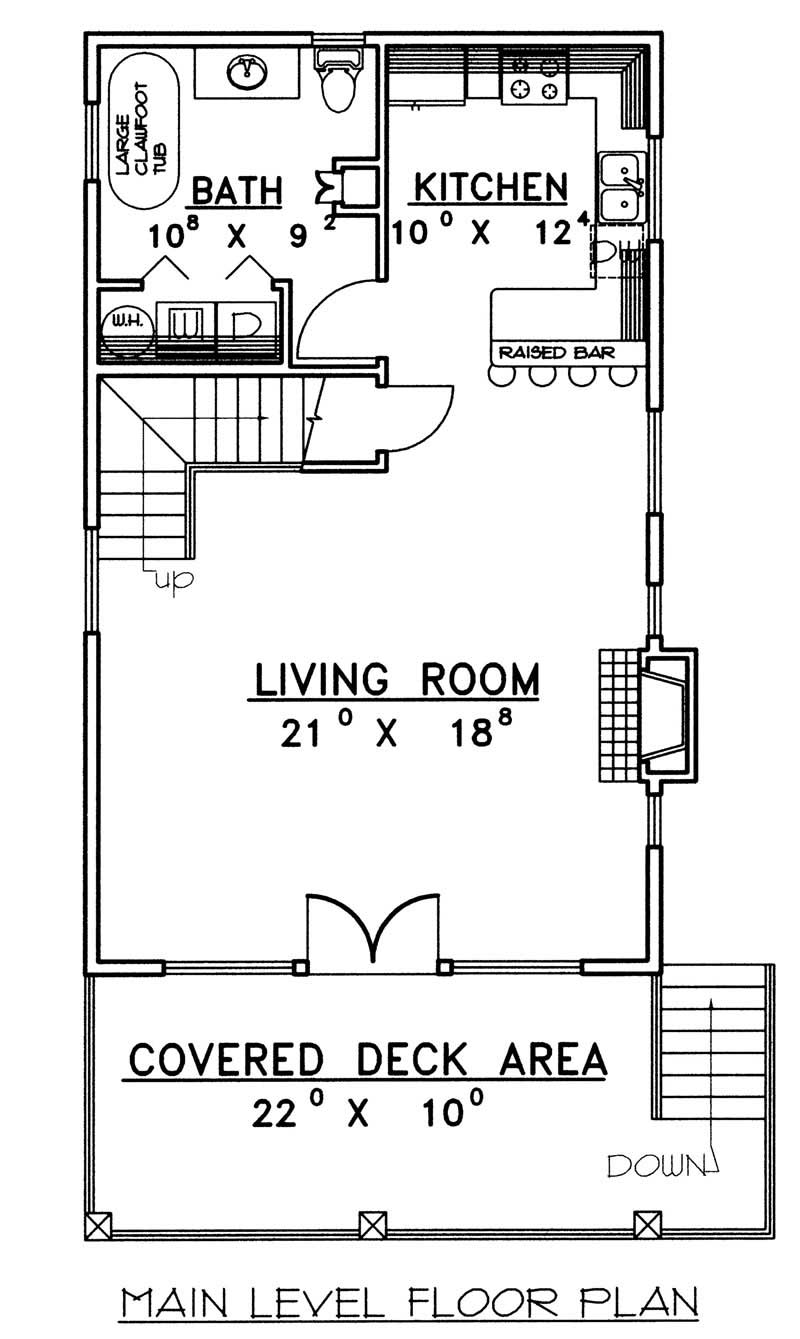 Floor Plan First Story of Plan #132-1105