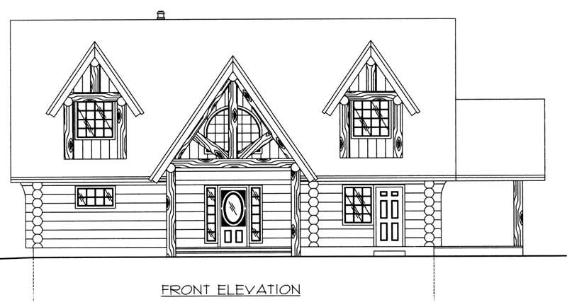Home Plan Front Elevation of this 3-Bedroom,3547 Sq Ft Plan -132-1199