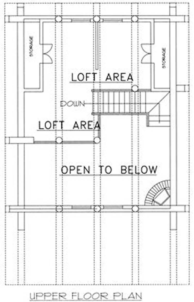 Floor Plan Second Story of Small House Plans #132-1204