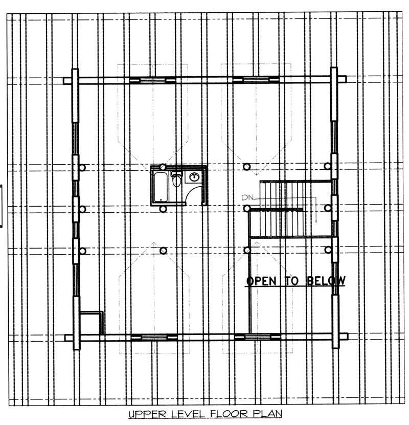 Floor Plan Second Story of Country Plan #132-1206