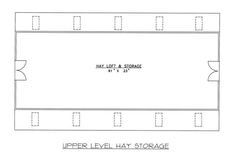 Floor Plan Second Story of Farmhouse Plan #132-1245