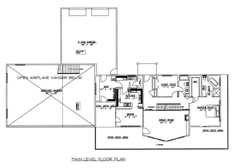 Floor Plan First Story of Concrete Block/ ICF Design Plan #132-1258