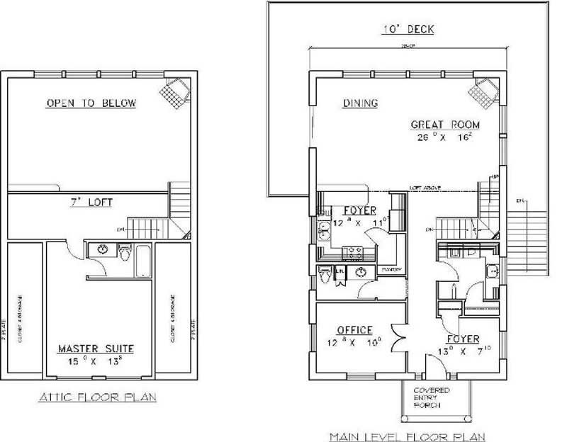 Floor Plan First Story of Concrete Block/ ICF Design Plan #132-1264