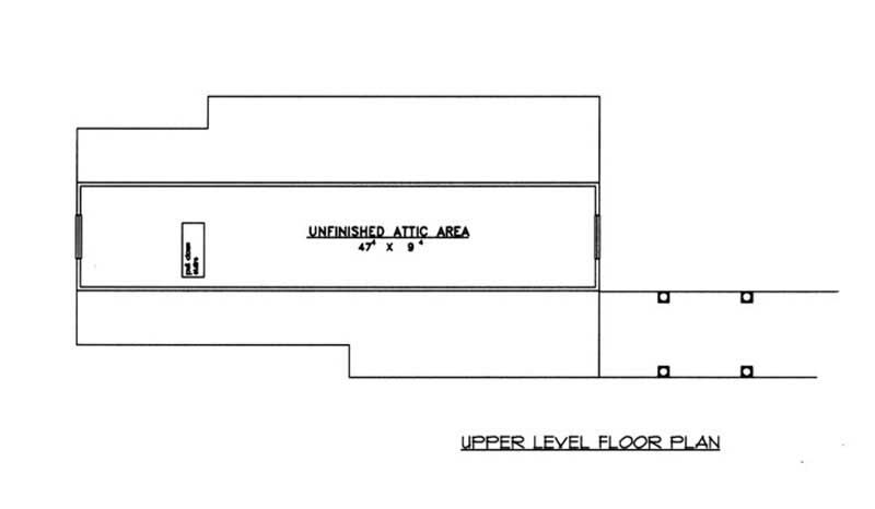 Floor Plan Second Story of Garage Plan #132-1285
