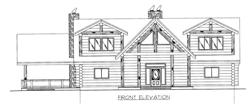 Home Plan Front Elevation of this 4-Bedroom,4565 Sq Ft Plan -132-1291