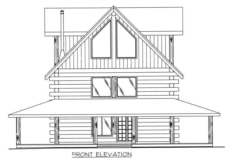 Home Plan Front Elevation of this 4-Bedroom,2042 Sq Ft Plan -132-1292