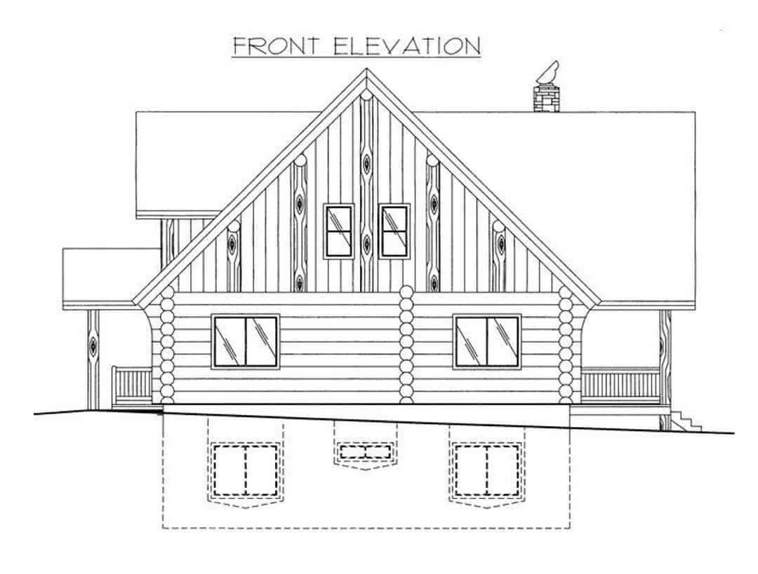 Home Plan Front Elevation of this 4-Bedroom,3725 Sq Ft Plan -132-1293