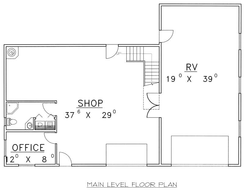 Floor Plan First Story of Plan #132-1298