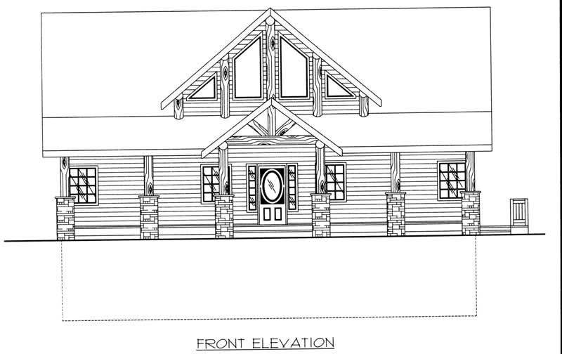 Home Plan Front Elevation of this 3-Bedroom,2281 Sq Ft Plan -132-1313