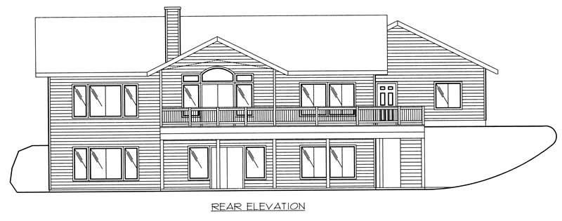 Home Plan Front Elevation of this 2-Bedroom,2729 Sq Ft Plan -132-1329
