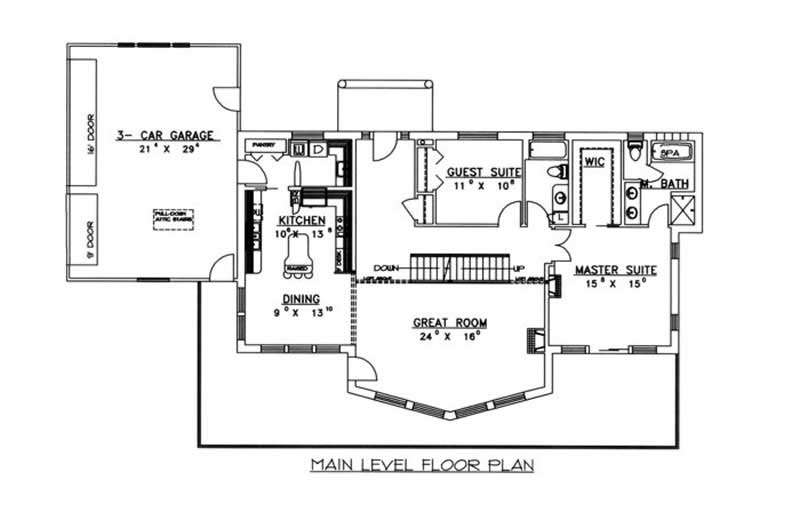 Floor Plan First Story of Concrete Block/ ICF Design Plan #132-1350