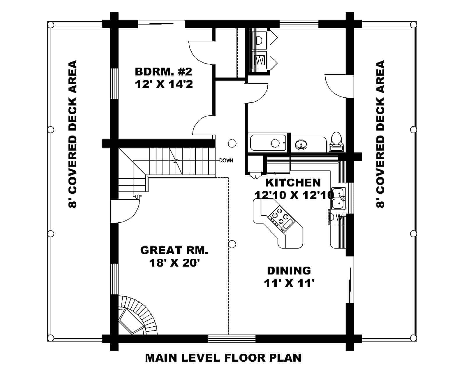 Main Level of Coastal Plan #132-1369