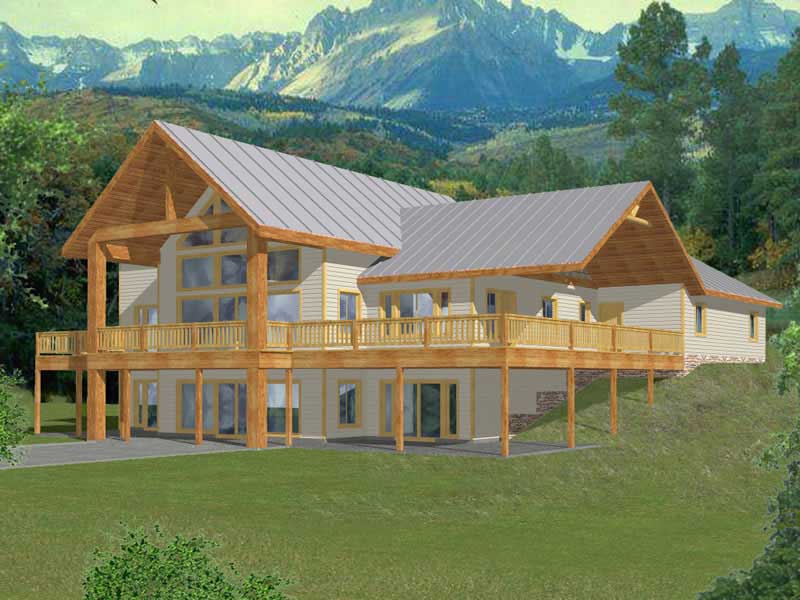 Front Elevation of this Craftsman House (#132-1382) at The Plan Collection.