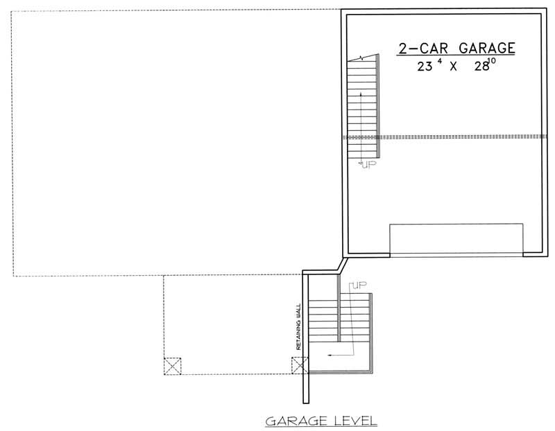 Garage of this 3-Bedroom, 3164 Sq Ft Plan - 132-1386