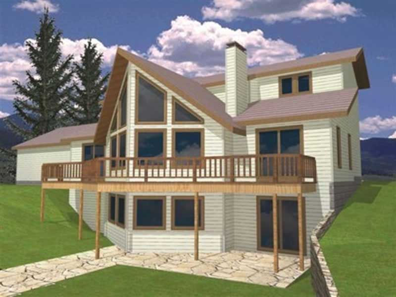Front Elevation of this Coastal House (#132-1428) at The Plan Collection.