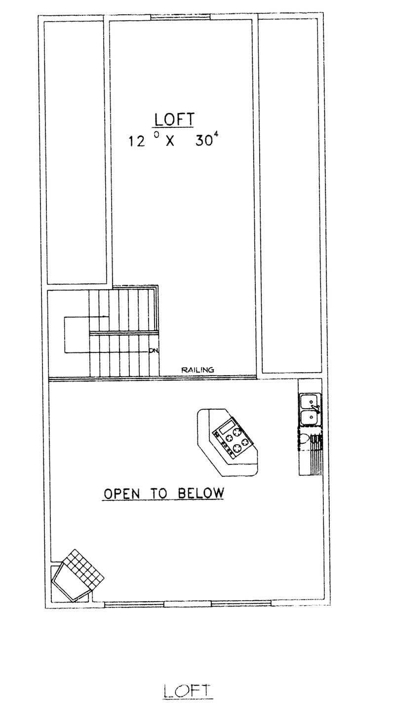 Floor Plan Second Story of Vacation Homes Plan #132-1456