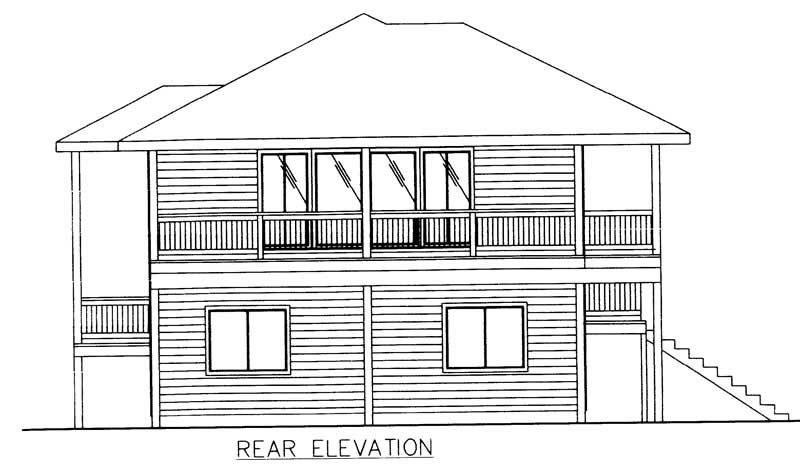 Home Plan Right Elevation of this 3-Bedroom,1811 Sq Ft Plan -132-1477