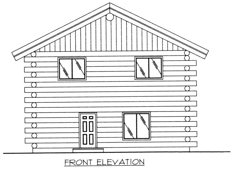Home Plan Front Elevation of this 2-Bedroom,1565 Sq Ft Plan -132-1491