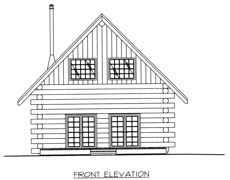 Home Plan Front Elevation of this 1-Bedroom,1469 Sq Ft Plan -132-1492