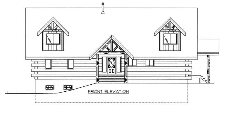 Home Plan Front Elevation of this 3-Bedroom,3219 Sq Ft Plan -132-1503