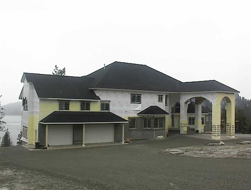 Front Elevation Photo of this European House (#132-1504) at The Plan Collection.