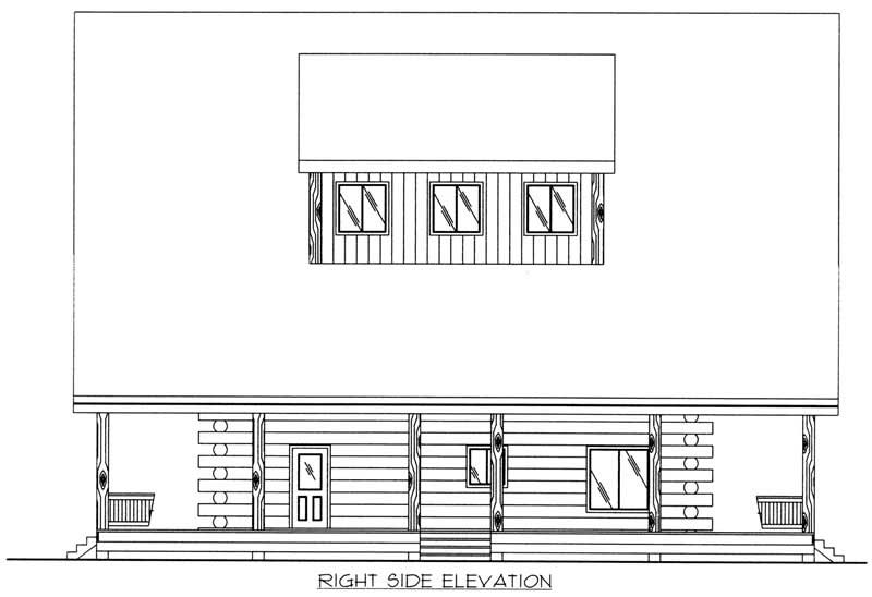 Home Plan Right Elevation of this 2-Bedroom,4200 Sq Ft Plan -132-1511