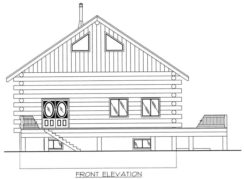 Home Plan Front Elevation of this 2-Bedroom,3489 Sq Ft Plan -132-1519