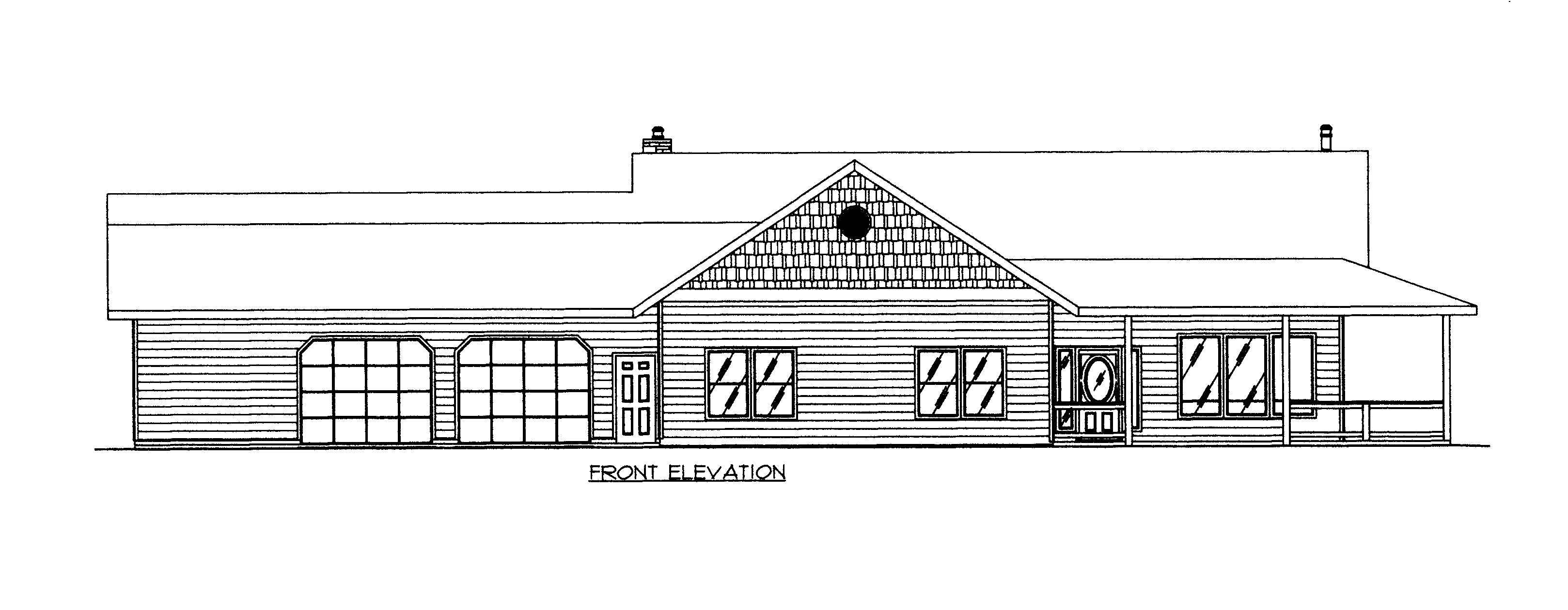 Home Plan Front Elevation of this 4-Bedroom,4026 Sq Ft Plan -132-1525