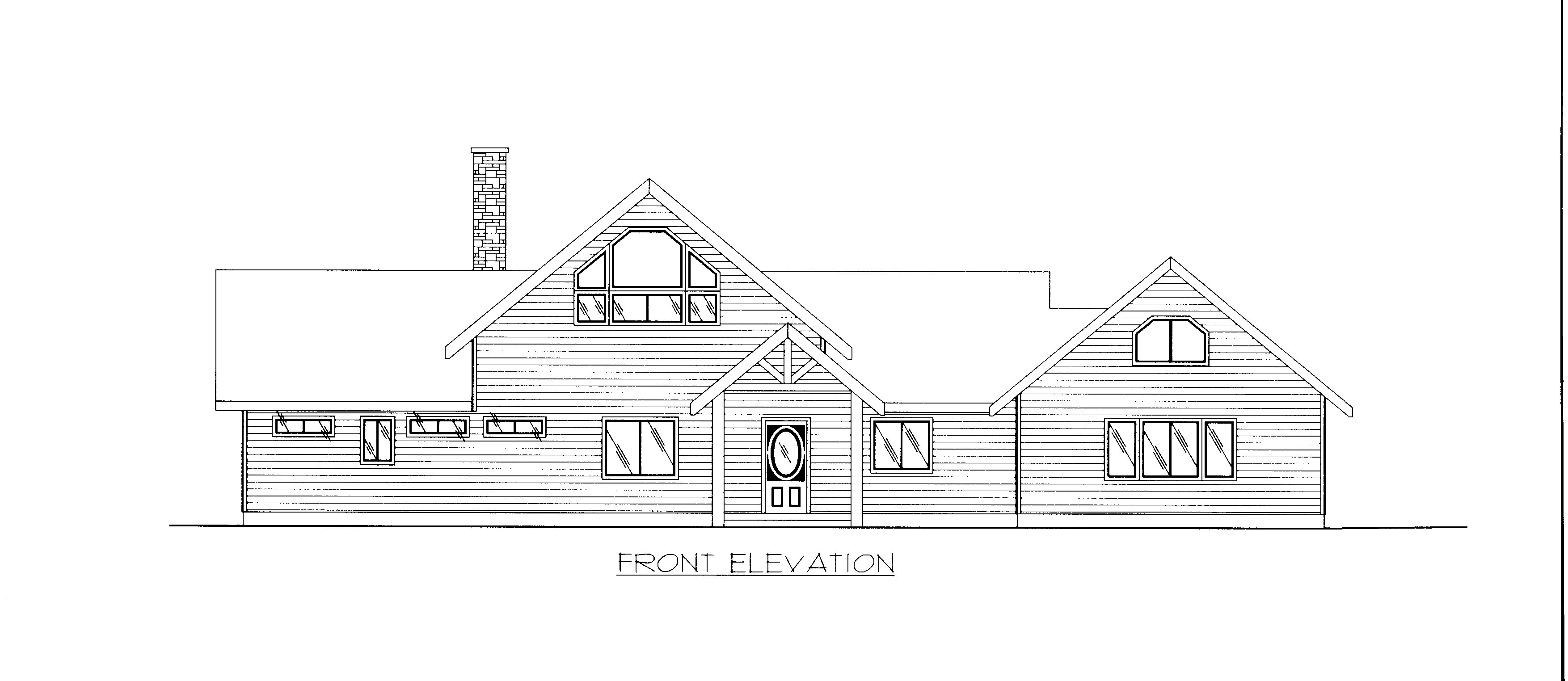 Home Plan Front Elevation of this 2-Bedroom,4040 Sq Ft Plan -132-1526