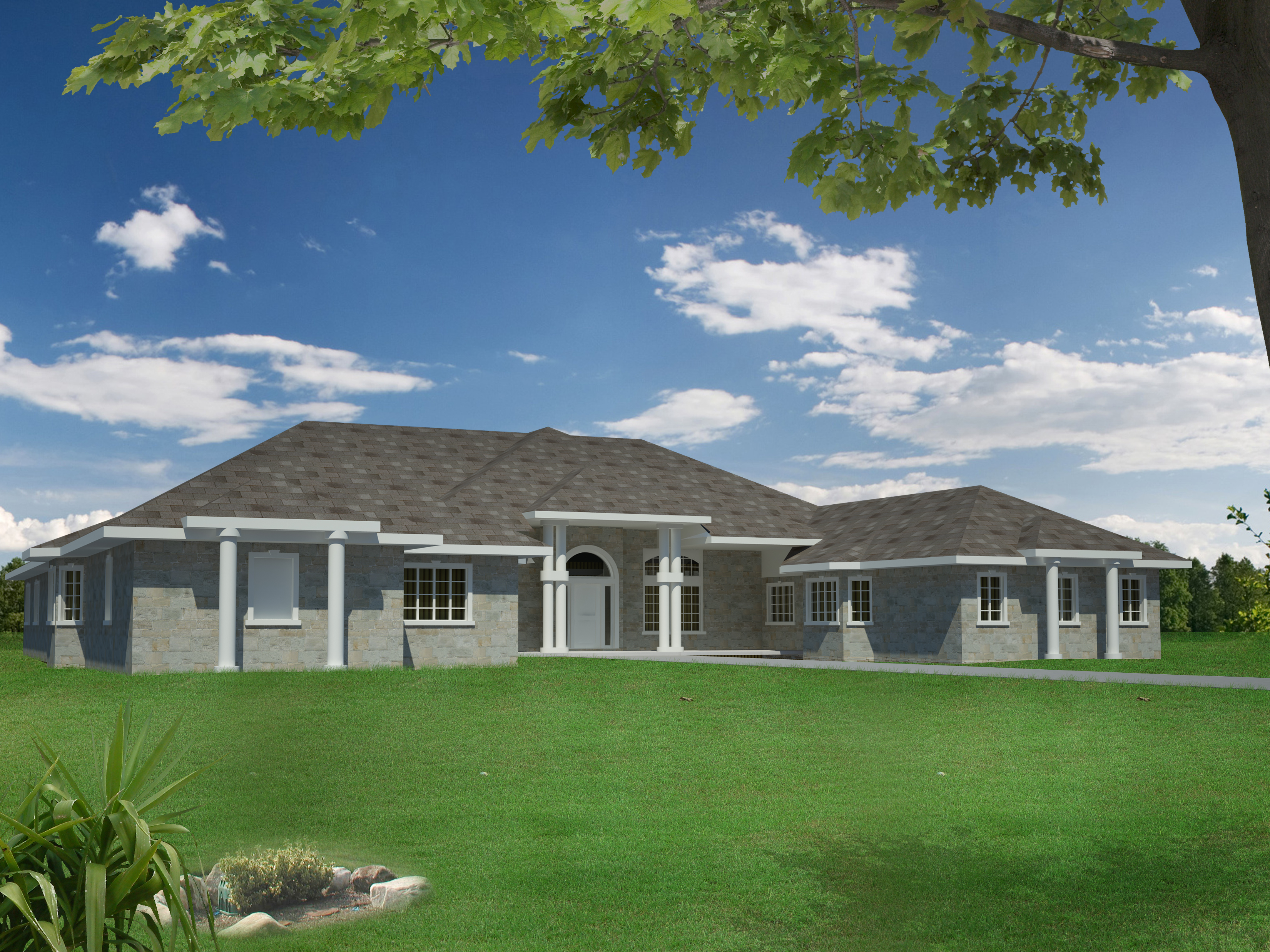 Front View of this 10-Bedroom, 6005 Sq Ft Plan - 132-1540