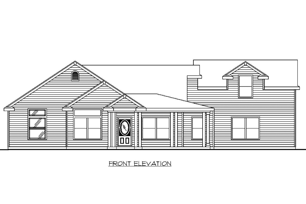 Home Plan Front Elevation of this 3-Bedroom,2285 Sq Ft Plan -132-1555
