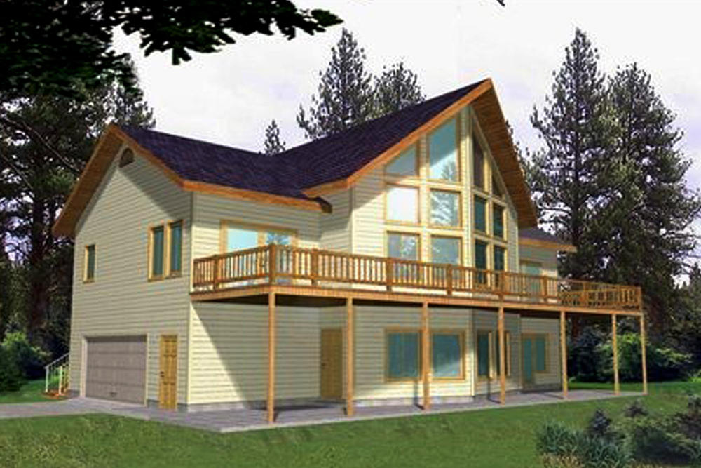 Front Elevation of this Cottage House (#132-1559) at The Plan Collection.
