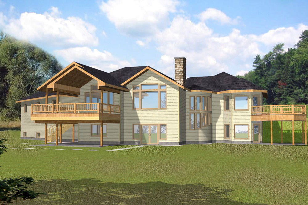 Front Elevation of this Cottage House (#132-1566) at The Plan Collection.