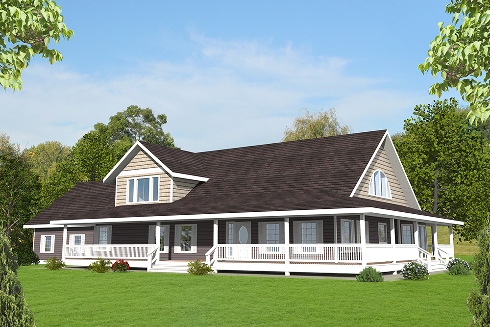 Front Elevation of this Craftsman House (#132-1575) at The Plan Collection.