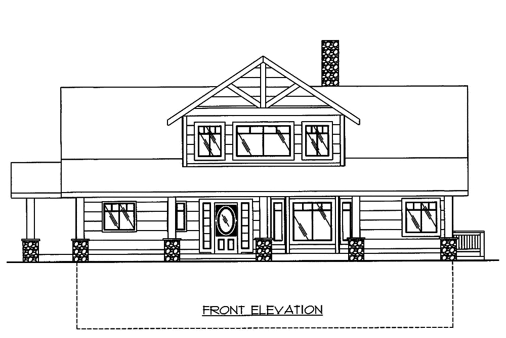 Home Plan Front Elevation of this 3-Bedroom,3695 Sq Ft Plan -132-1576