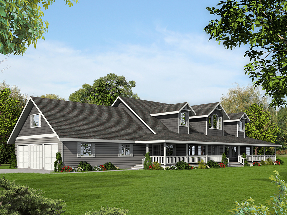 Left Side View of this 4-Bedroom, 7518 Sq Ft Plan - 132-1579