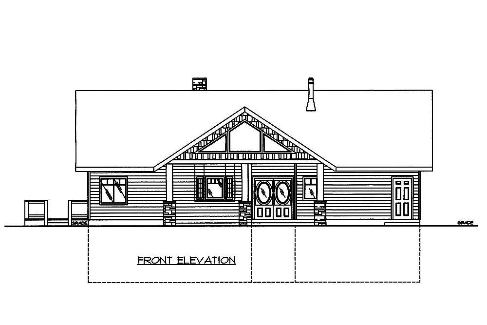 Home Plan Front Elevation of this 3-Bedroom,3871 Sq Ft Plan -132-1581