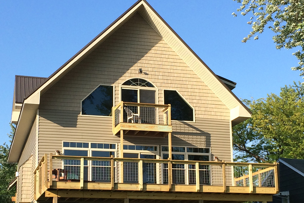 Rear View of this 2-Bedroom, 2466 Sq Ft Plan - 132-1585