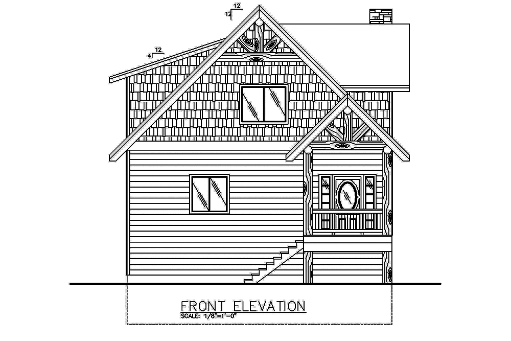 Home Plan Front Elevation of this 2-Bedroom,2466 Sq Ft Plan -132-1585
