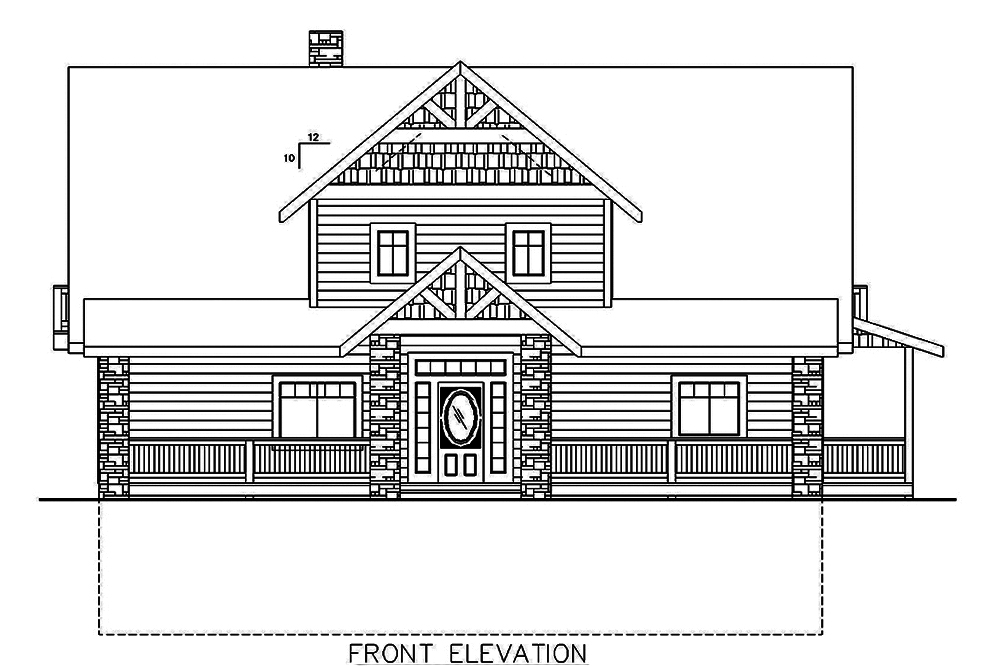 Home Plan Front Elevation of this 4-Bedroom,4667 Sq Ft Plan -132-1588