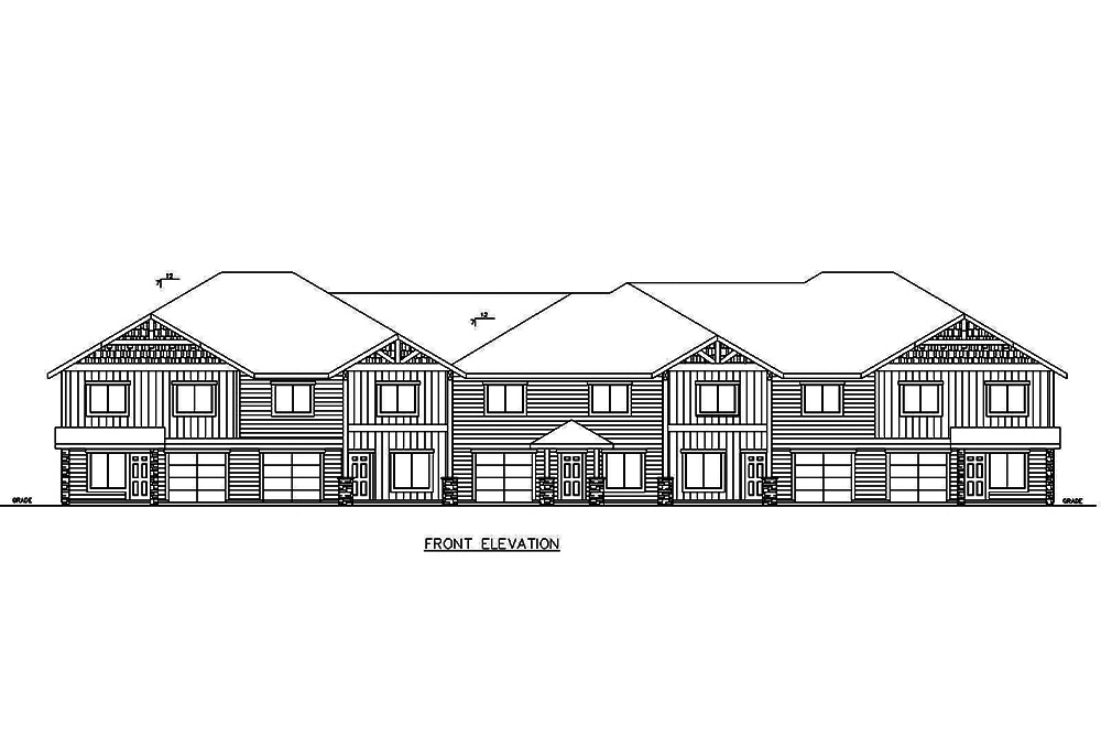 Home Plan Front Elevation of this 4-Bedroom,2445 Sq Ft Plan -132-1626