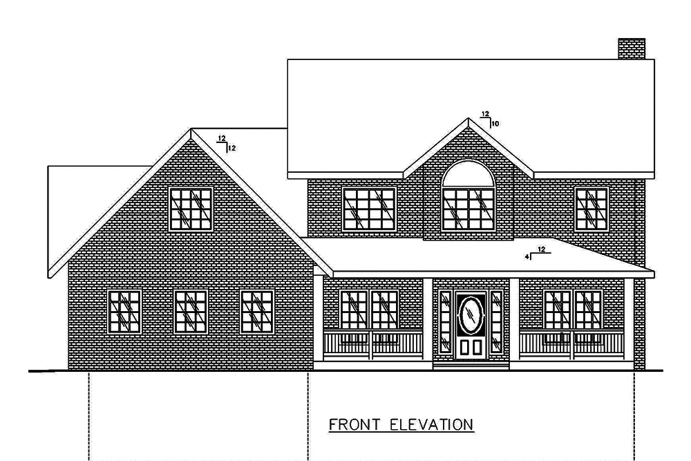 Home Plan Front Elevation of this 3-Bedroom,4651 Sq Ft Plan -132-1630