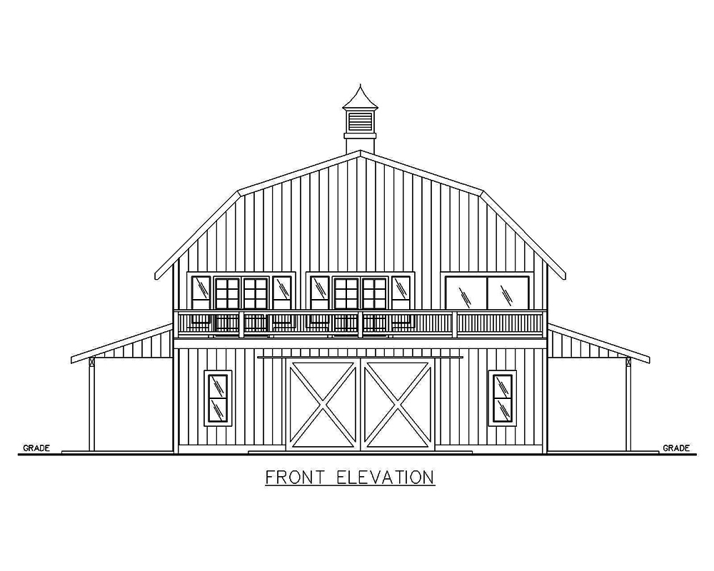 Home Plan Front Elevation of this 3-Bedroom,1920 Sq Ft Plan -132-1694