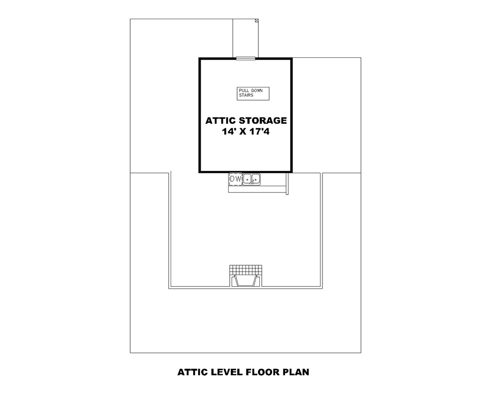 Floor Plan Second Story of Small House Plans #132-1697