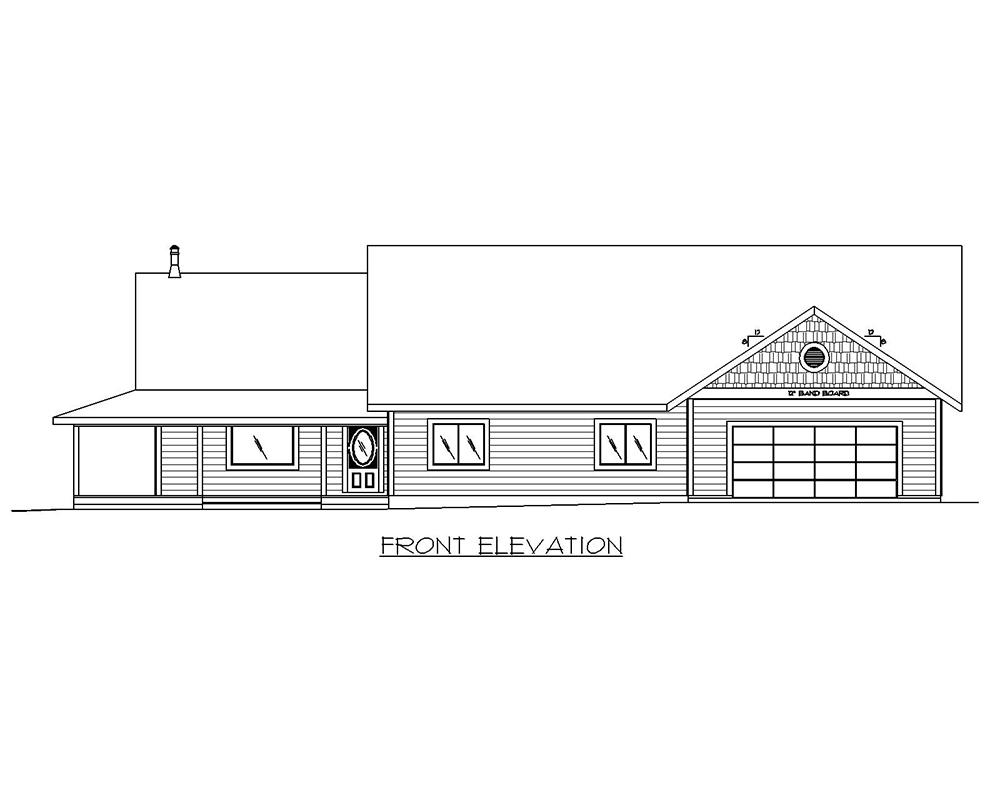Home Plan Front Elevation of this 2-Bedroom,2504 Sq Ft Plan -132-1702